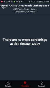 Day 139 of my Moviepass- Again No Movie Today